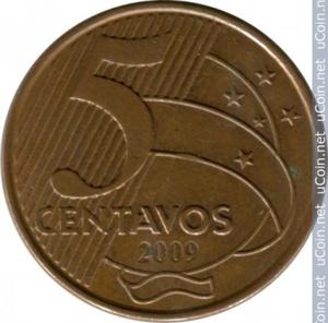 Moneda 5 centavos () Brasil