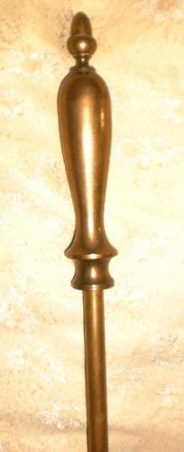 antiguo atizador bronce macizo-hogar-quincho