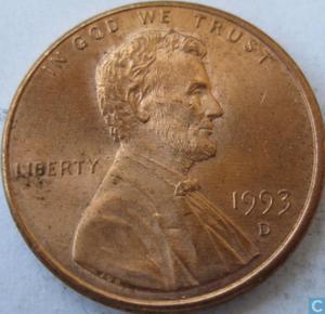 moneda 1 centavo () estados unidos