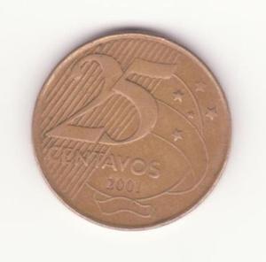moneda 25 centavos () Brasil