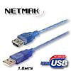 Cable prolongador 1.8 Mtrs USB 2.0 Transparente