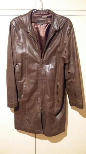 Campera Cuero Marron