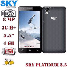 Celular grande SKY platinum 5.5 libre