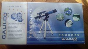 Telescopio Galileo Italy F400x40 En Perfecto Estado Con Caja