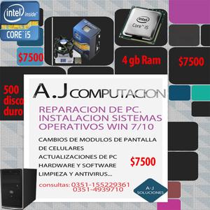 Cpu Intel I 5/ 4gb Ram /500 Disco Duro