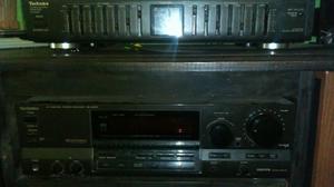 Sintoamplificadora, bafles y ecualizador Technics