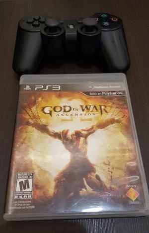 vendo god of war ascension + joystick para ps3