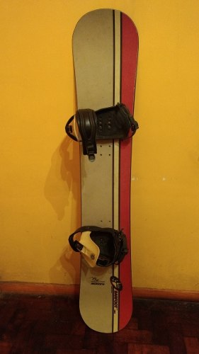 Tabla De Snowboard Con Fijaciones. Made In Usa. 150