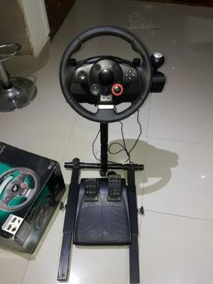 Volante Logitech Driving Force Gt + Soporte Muy Poco Uso