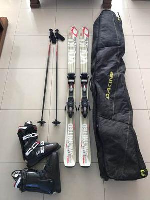 Equipo De Ski Completo. Ski, Botas Ski, Funda, Bastones