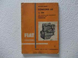 Manual Fiat Original Motor Diesel 60/ Om  (r1bis)