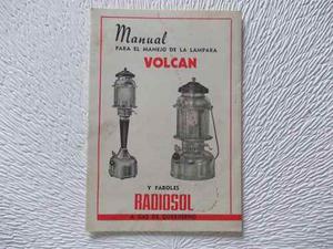 - Manual Lampara Volcan/ Farol Radiosol 