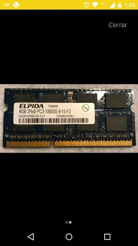 Memorias 4 Gb En Total 8 Gb Notebook