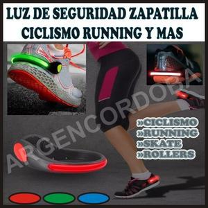 LUZ DE SEGURIDAD ZAPATILLA CICLISMO RUNNING Y MAS -