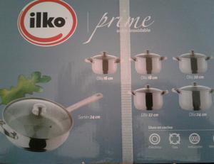 Set de ollas 12 piezas acero inoxidable ILKO oferta!!!