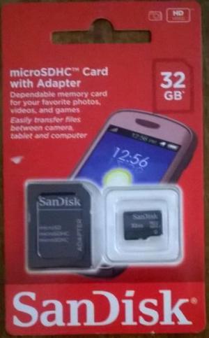 TARJETA MEMORIA 32GB CLASE 4 SANDISK