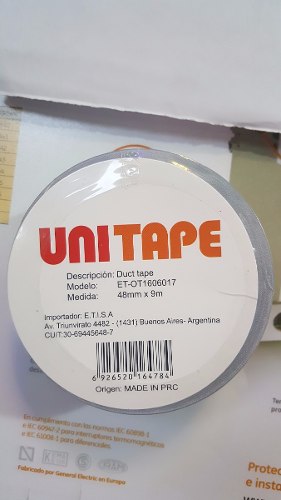 Cinta Multiproposito Duct Tape X 9 Metros Unitape