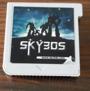 Flashcard para Nintendo 3DS Sky botón rojo