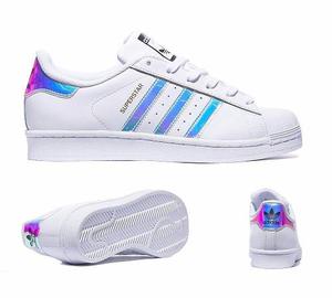 Zapatillas Adidas Superstar Holograma Tornasoladas!