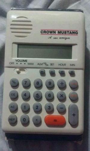 calculadora digital crown mustang, habla y alarma