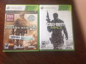 Call of duty modern warfare 2 y 3 Xbox 360