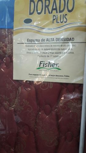 Colchón Fisher Dorado Plus 140x190 X24 Densidad 33kg/m3
