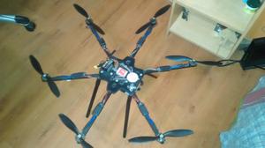 Drone hexacoptero filmacion gimball