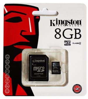 Memoria Micro Sd Kingston 8 gb clase 4