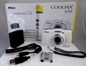 Nikon Coolpix S33 - Sumergible!