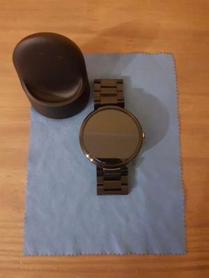 Smartwatch Moto 360 con malla metálica negra original!