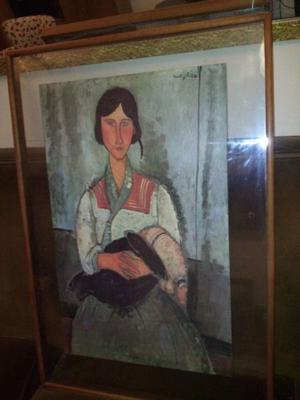 Modigliani reproduccion enmarcada