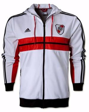 Campera De River Blanca Con Capucha 