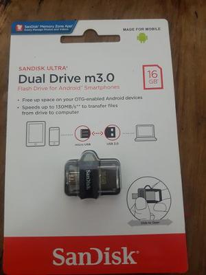 Dual Usb M3.0 Sandisk 16 Gb Nuevo