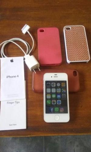 IPHONE 4 DE 16 GB LIBERADO. CON ACCESORIOS. LISTO PARA USAR