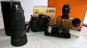 Cámara Nikon D300 + Lentes + Trípodes