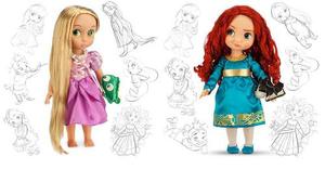 Princesa Bebe Coleccion Rapunzel Ariel Merida Blancanieves