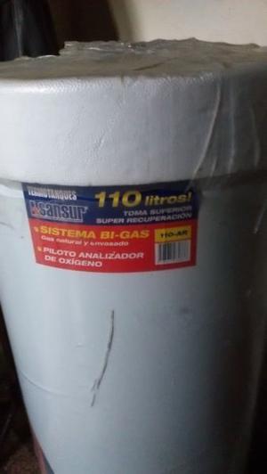 TERMOTANQUE NUEVO A GAS DE 110 LITROS SANSUR