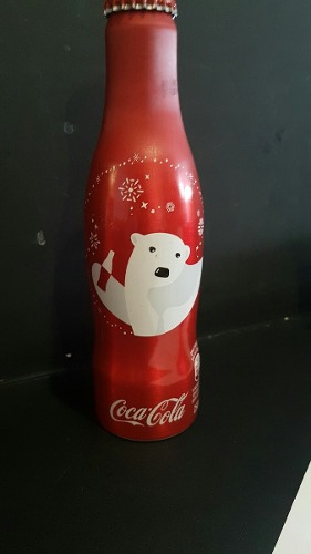 Botella Aluminio Coca Cola. Navidad 