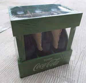 Cajón Coleccionable Con 6 Botellas Coca Cola Vintage