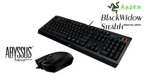 Combo RAZER teclado Blakcwidow Stealth+Mouse Abyssus
