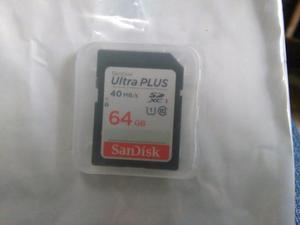 Memoria Sd Sdxc Sandisk Ultra Plus 64 Gb 40 Mb/s Clase 10 U1