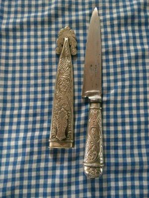 Cuchillo antiguo de Alpaca atahualpa