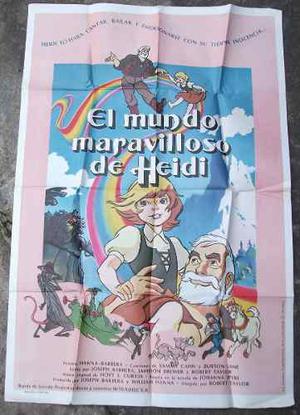 Afiche Original Película El Maravilloso Mundo De Heidi 