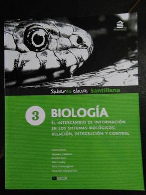 Biologia 3 Santillana Saberes Clave (intercambio De Informac