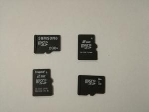 Memoria Micro Sd 2 Gb ($ 150 Las Cuatro O $50 C/u)