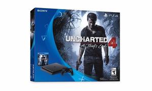 CONSOLA PLAY STATION 4 SLIM 500 GB UNCHARTED 4! NUEVA!