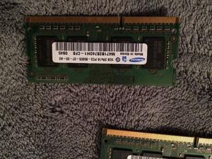 Memorias RAM Samsung ddr3 1gb