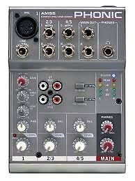 Mixer Phonic AM 55 (Sin TRansformador)