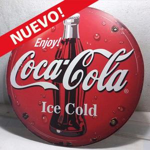 Cartel decorativo Coca Cola circular replica