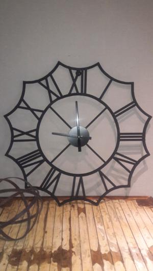 Reloj de pared hierro rustico grande 90 cm